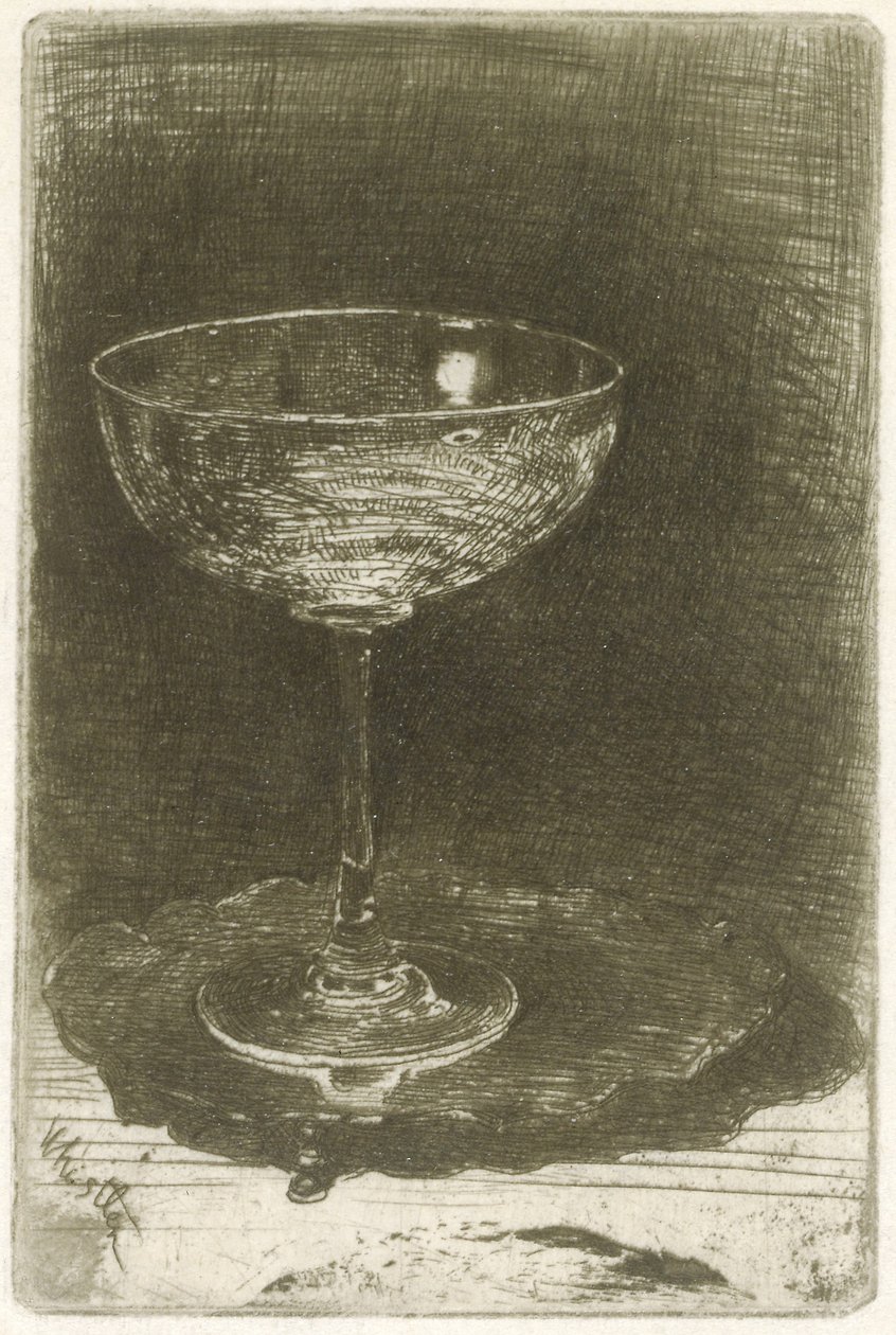 O copo de vinho, 1858 de James Abbott McNeill Whistler