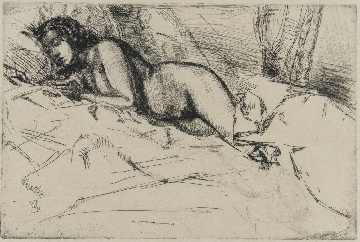 Vênus, 1859 (gravura no papel) de James Abbott McNeill Whistler