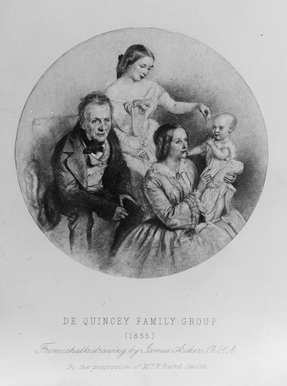 Thomas de Quincey e sua família, 1855 de James Archer