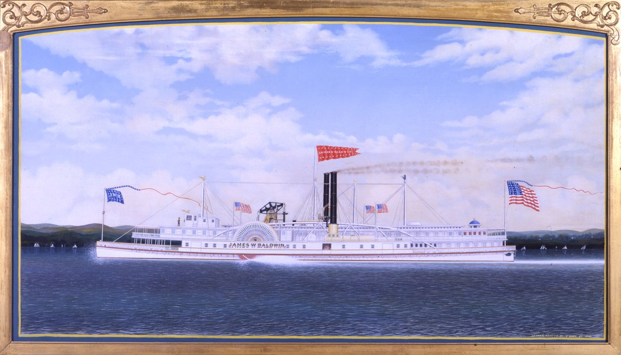 Steamboat James W. Baldwin, 1865 de James Bard