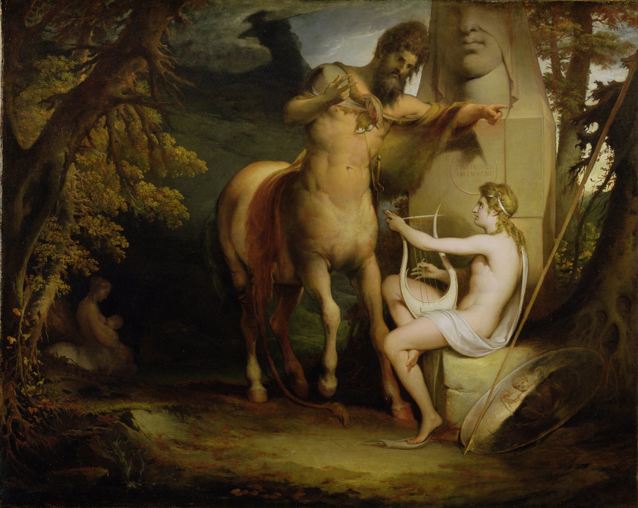 A educação de Aquiles, c.1772 de James Barry