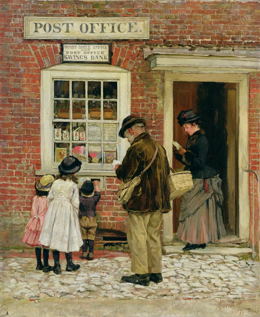 A loja da vila, 1887 de James Charles