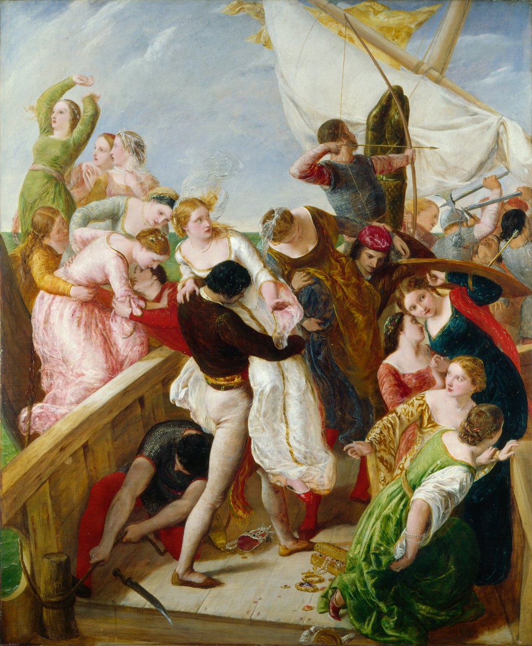 O Resgate das Noivas de Veneza, 1851 de James Clarke Hook