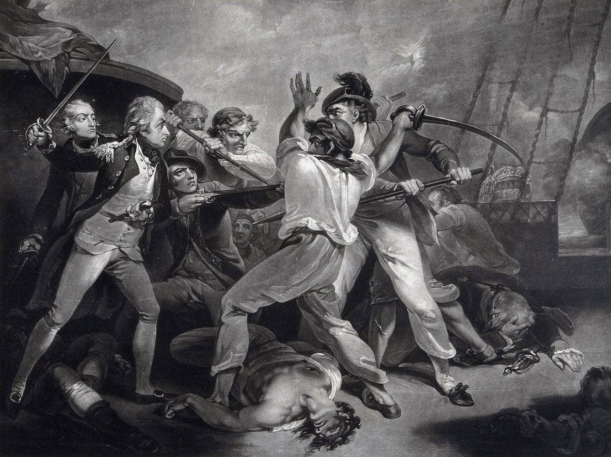 A ação distinta do galante Nelson, 1798 de James Daniell
