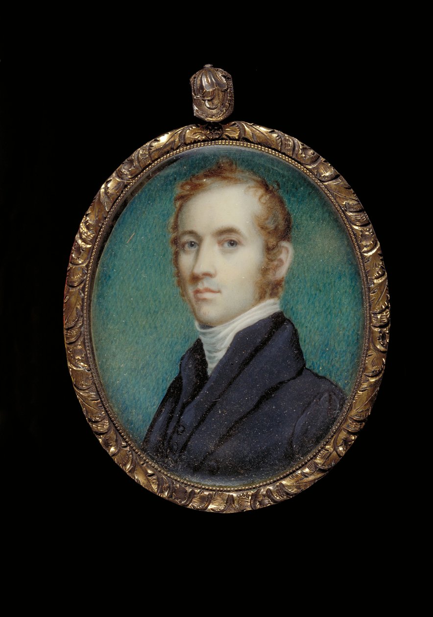 Retrato do Rev. James M. Winchell (óleo sobre marfim) de James Frothingham