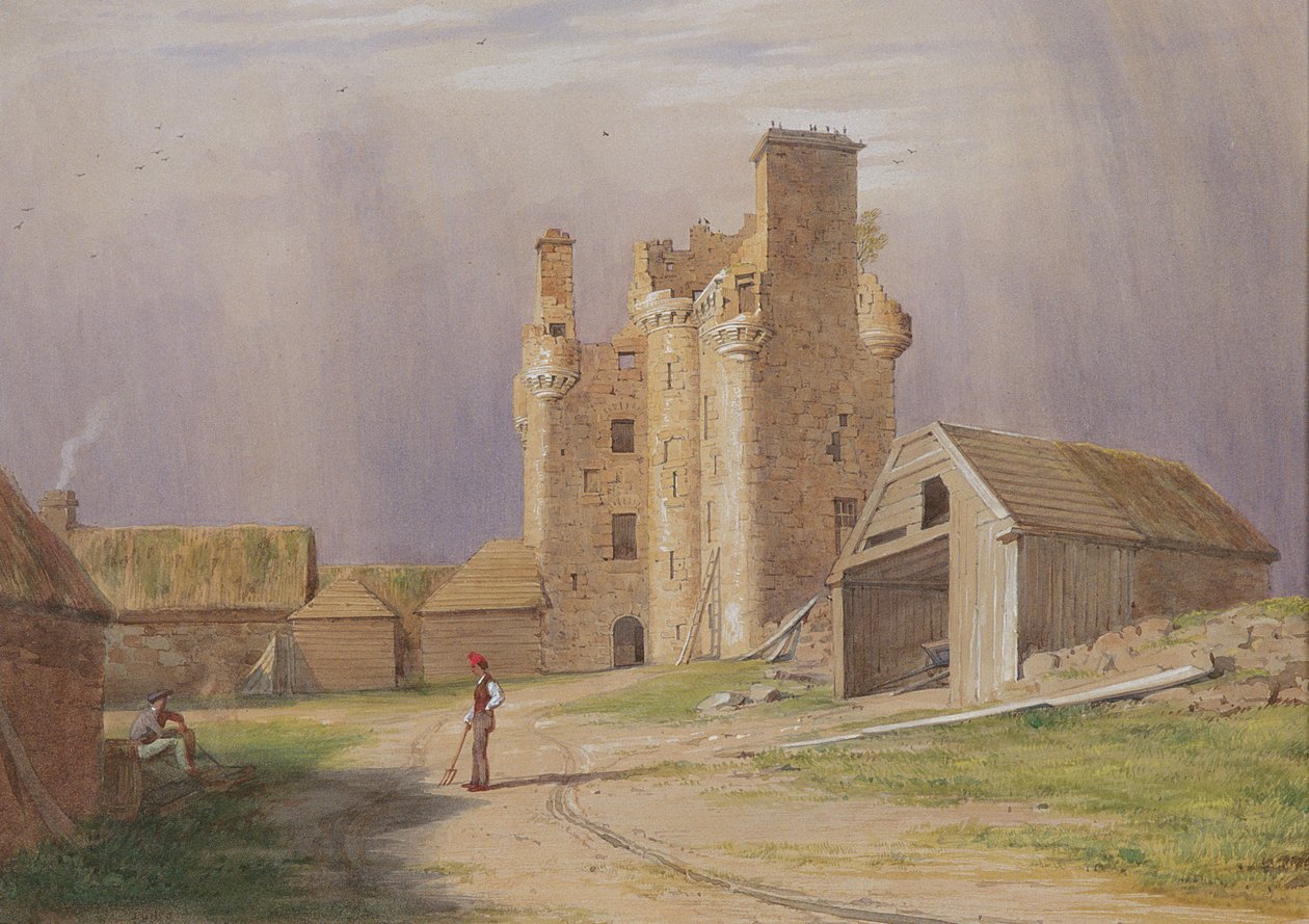 Castelo de Tillycairn, de 1840 de James Giles