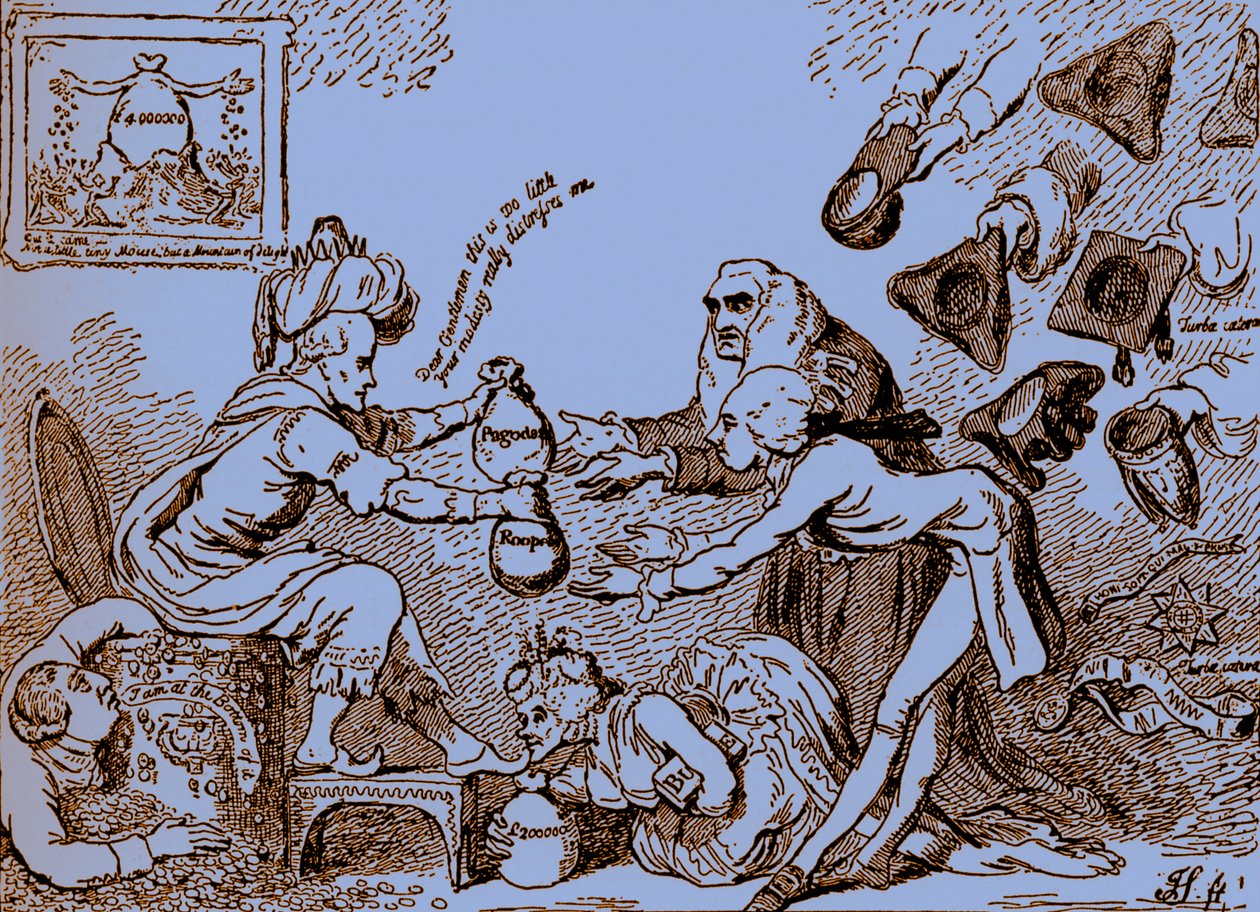 Indian Nabobs Wealth - caricatura de Gillray de James Gillray