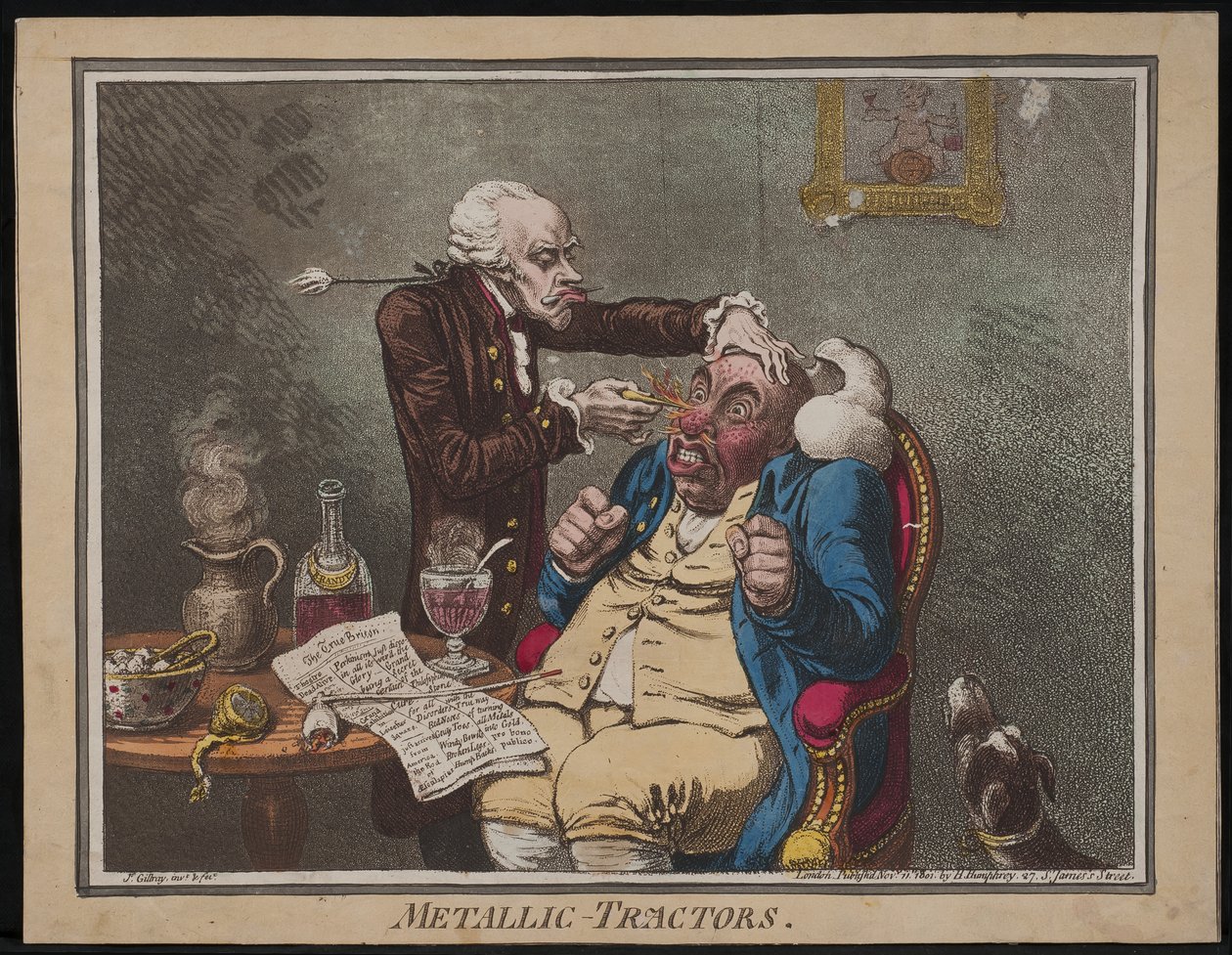 Tratores Metálicos, 1801 de James Gillray