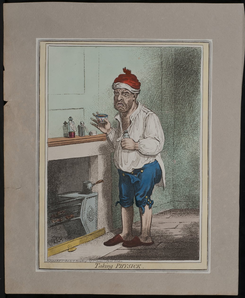 Tomando Physick, 1800 de James Gillray