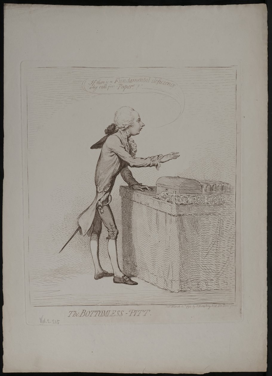 The Bottomless Pitt, 1792 de James Gillray