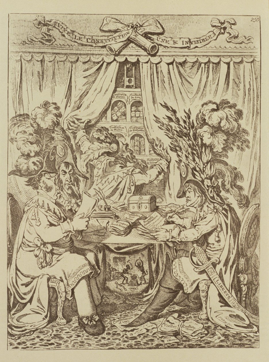 O triunvirato consular francês, 1800 de James Gillray