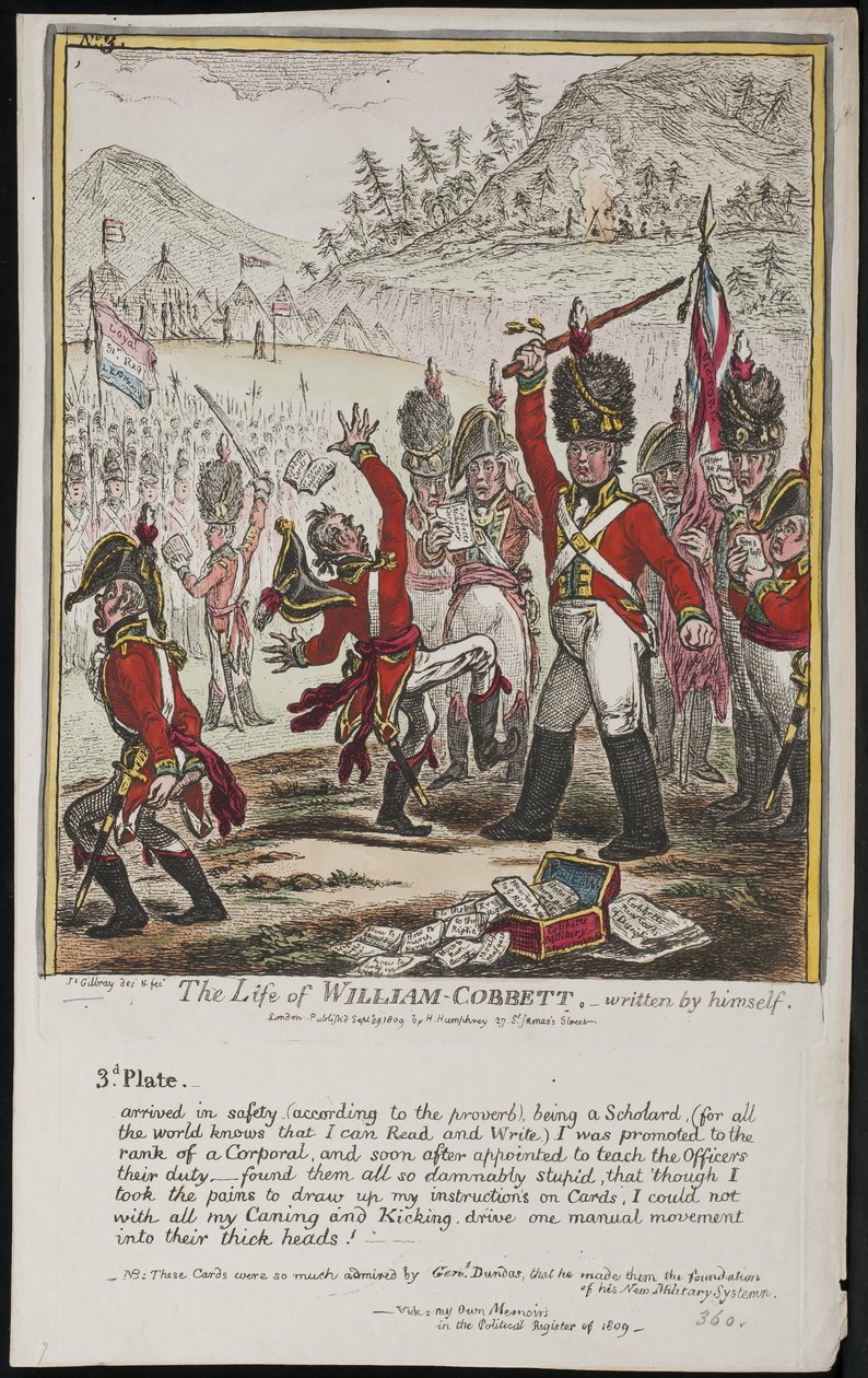A vida de William Cobbett, escrita por ele mesmo de James Gillray