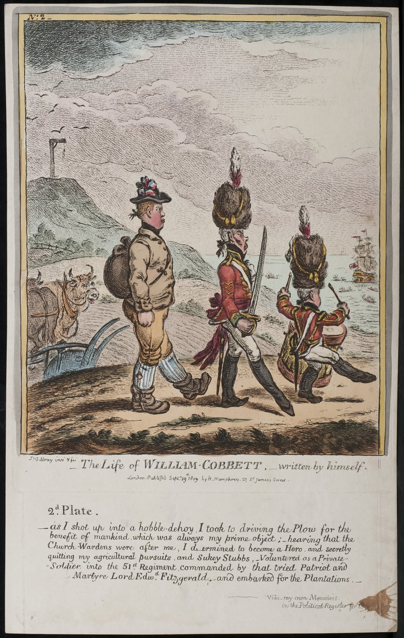 A vida de William Cobbett, escrita por ele mesmo de James Gillray