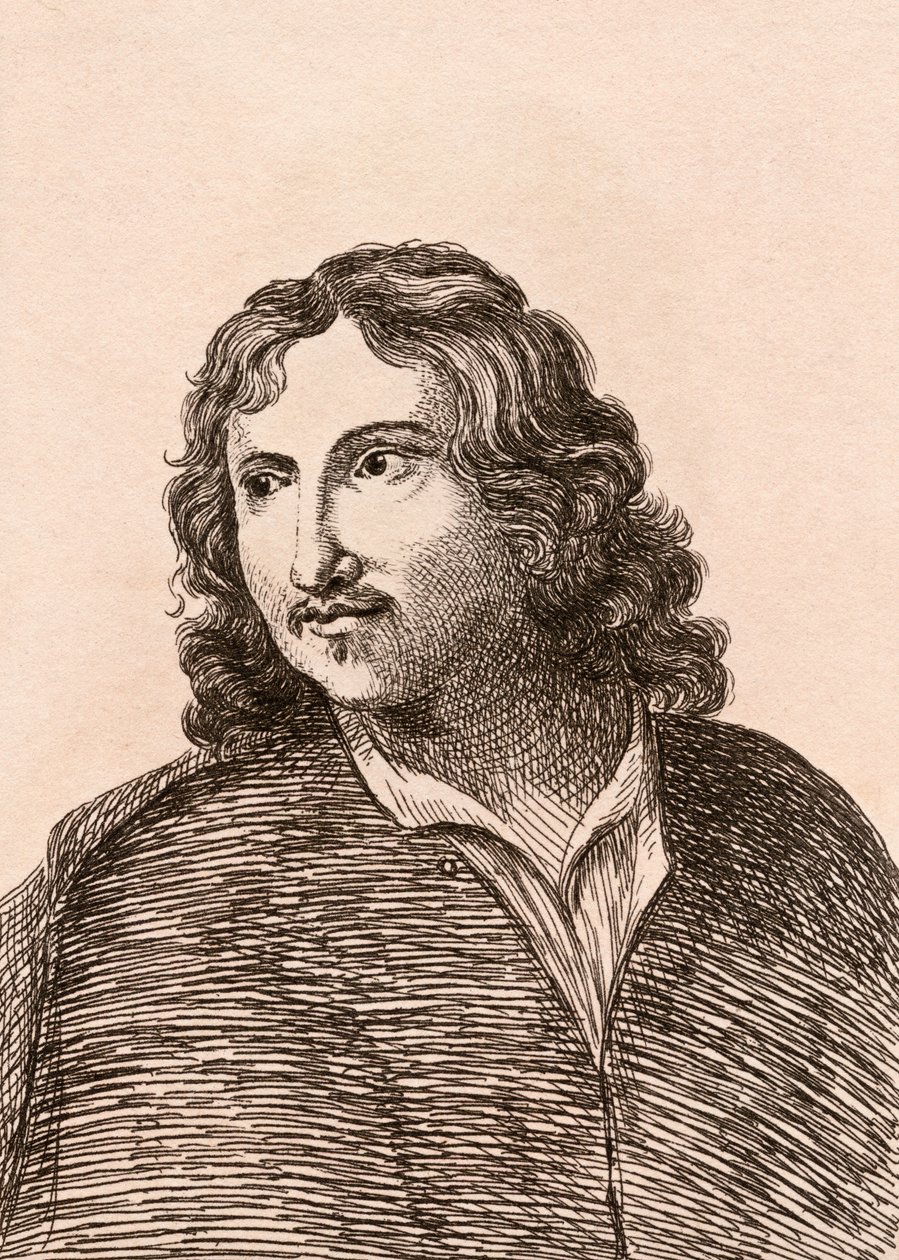 Adam Pynacker, ilustração de &39;75 retratos de pintores célebres de originais autênticos &39;, publicado em 1817, Londres de James Girtin