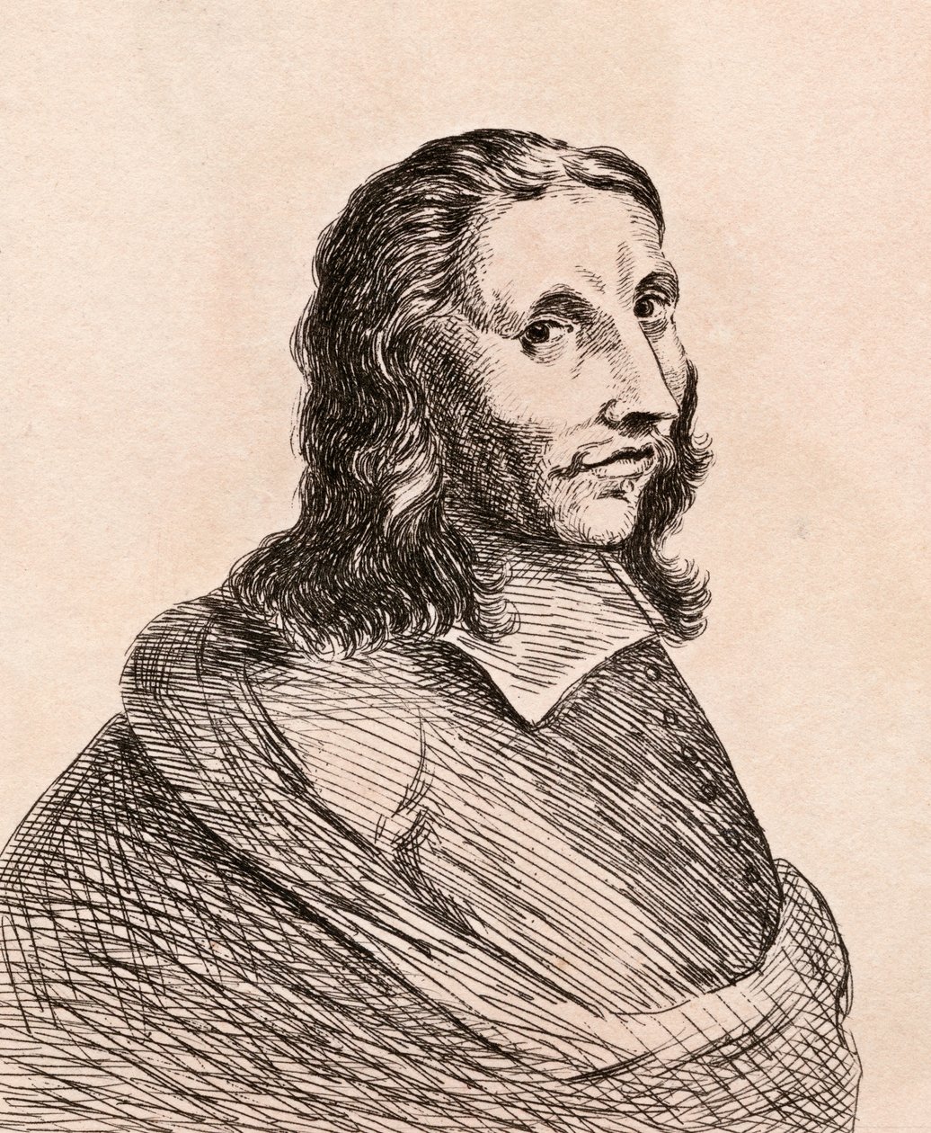 Allart van Everdingen, ilustração de &39;75 retratos de pintores célebres de originais autênticos &39;, publicado em 1817, Londres de James Girtin