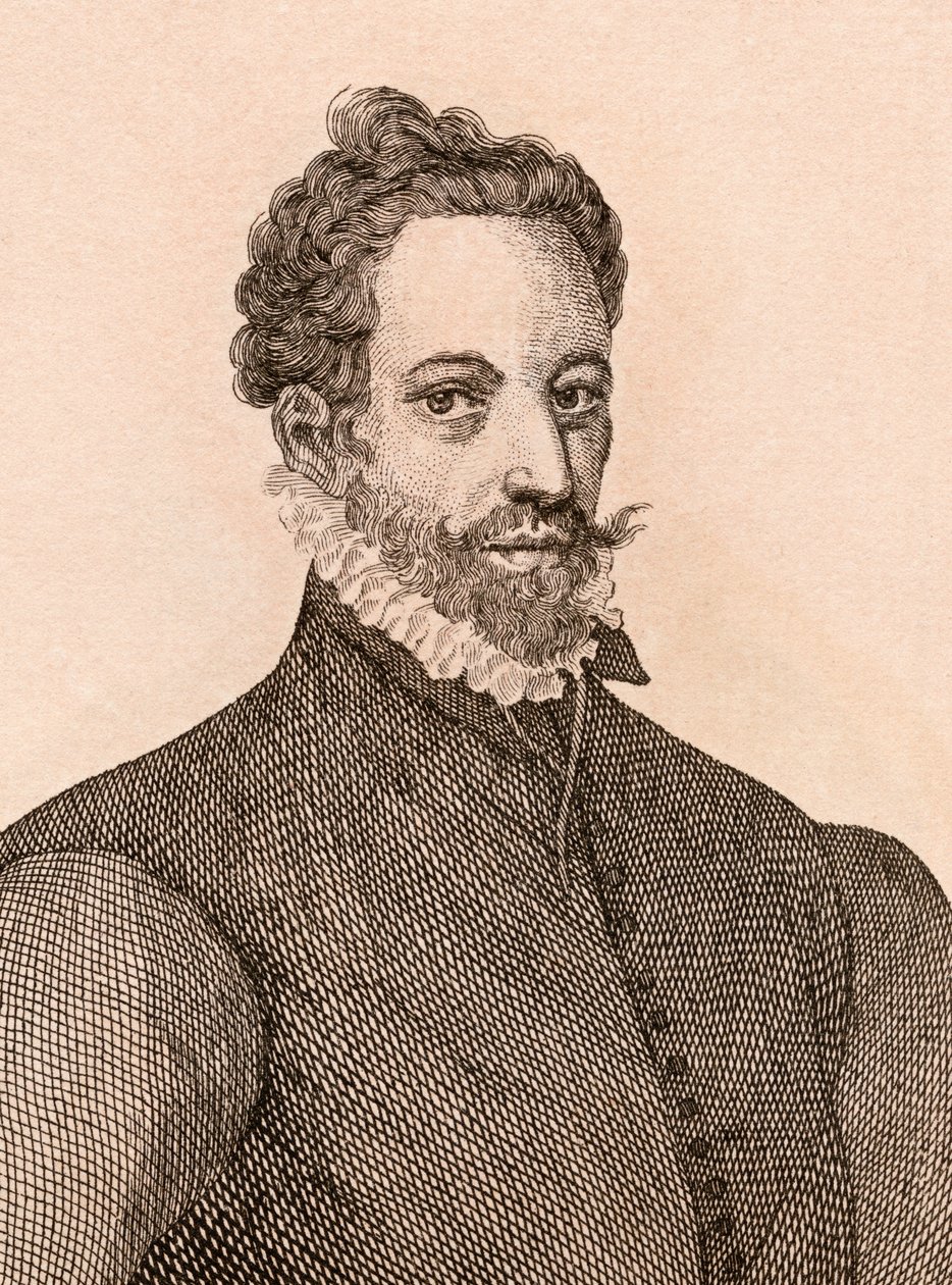 Anthonis Mor van Dashorst, ilustração de &39;75 retratos de pintores célebres de originais autênticos &39;, publicado em Londres, 1817 de James Girtin