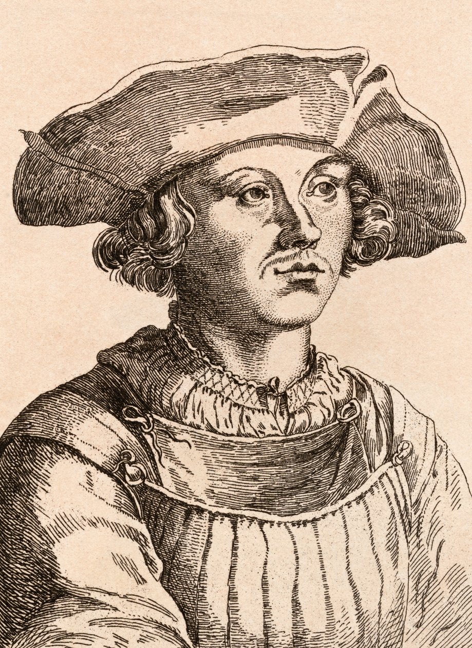Bernard van Orley, ilustração de &39;75 retratos de pintores célebres de originais autênticos &39;, publicado em 1817, Londres de James Girtin