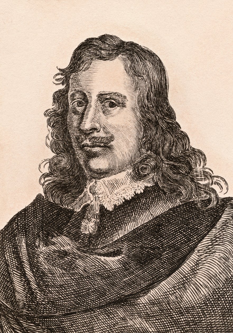 David Teniers o mais novo, ilustração de &39;75 retratos de pintores célebres de originais autênticos &39;, publicado em 1817, Londres de James Girtin