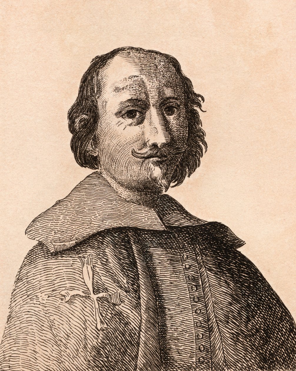 Giovanni Lanfranco, ilustração de &39;75 retratos de pintores célebres de originais autênticos &39;, publicado em Londres, 1817 de James Girtin