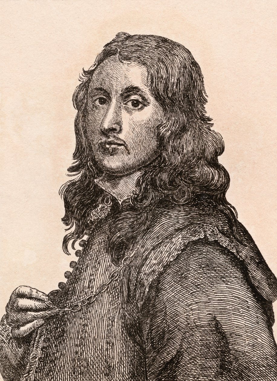 Gonzalez Coques, ilustração de &39;75 retratos de pintores célebres de originais autênticos &39;, publicado em Londres, 1817 de James Girtin