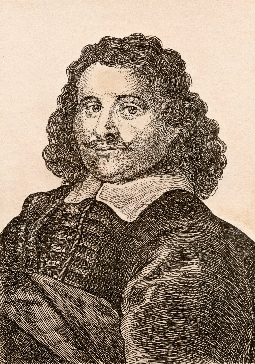 Jan Dirksz Both, ilustração de &39;75 retratos de pintores célebres de originais autênticos &39;, publicado em Londres, 1817 de James Girtin