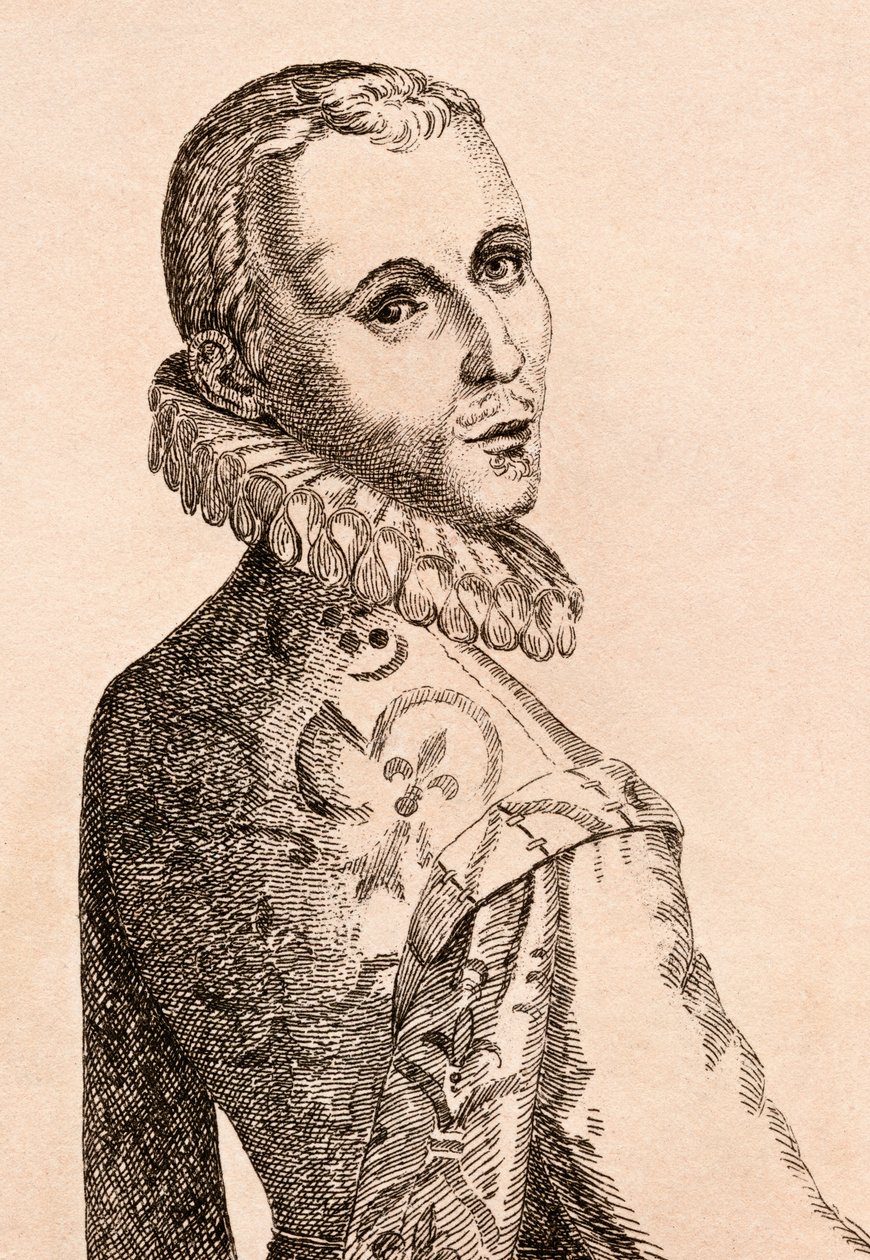 Otto van Veen, ilustração de &39;75 retratos de pintores célebres de originais autênticos &39;, publicado em Londres, 1817 de James Girtin