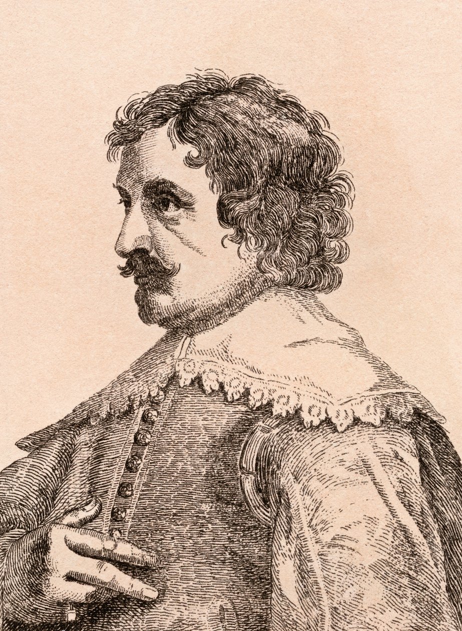 Paulus Pontius, ilustração de &39;75 retratos de pintores célebres de originais autênticos &39;, publicado em Londres, 1817 de James Girtin