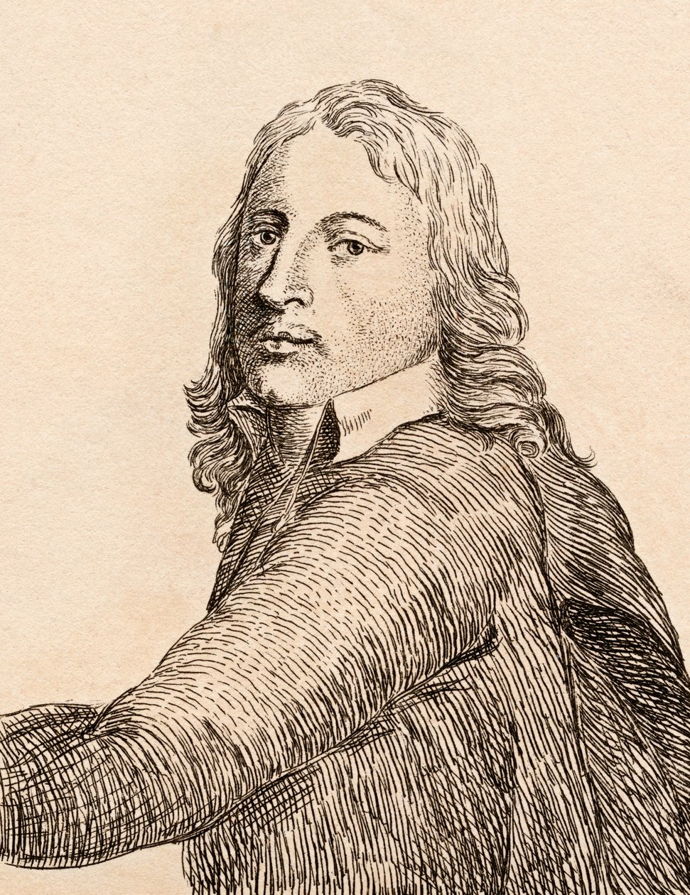 Paulus Potter, ilustração de &39;75 retratos de pintores célebres de originais autênticos &39;, publicado em Londres, 1817 de James Girtin