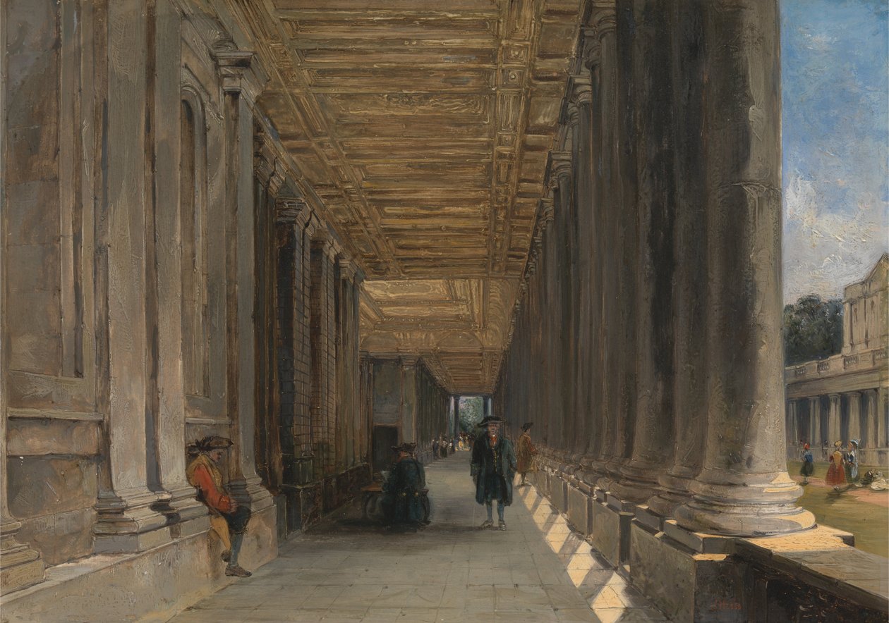 A Colunata da Casa da Rainha Maria, em Greenwich de James Holland