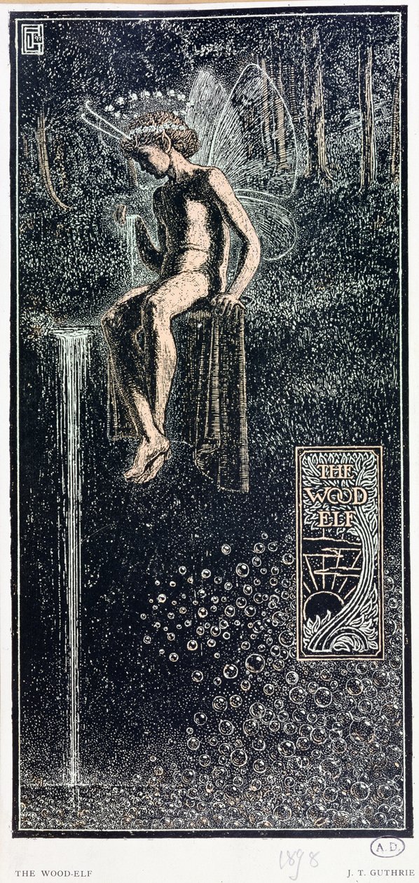 O elfo de madeira, 1898 de James J. Guthrie