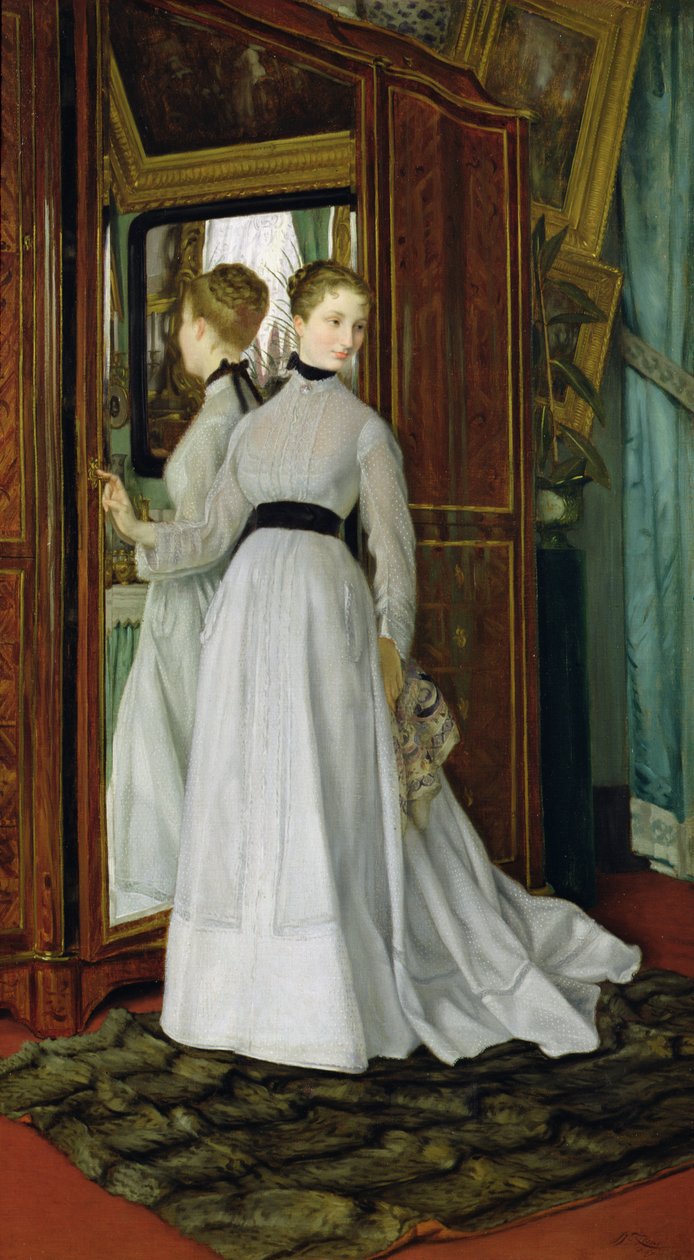O guarda-roupa, 1867 de James Jacques Joseph Tissot