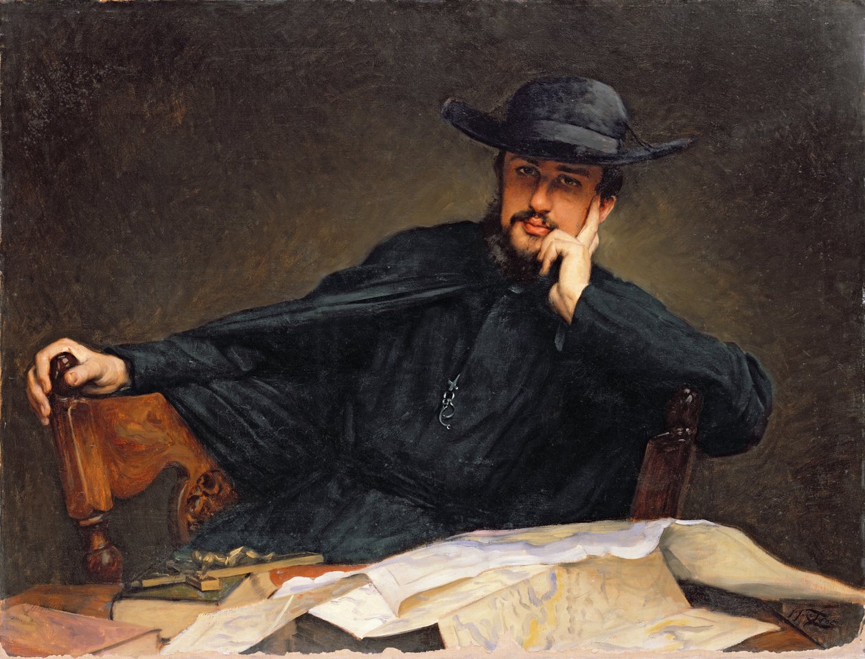 Retrato de um padre de James Jacques Joseph Tissot