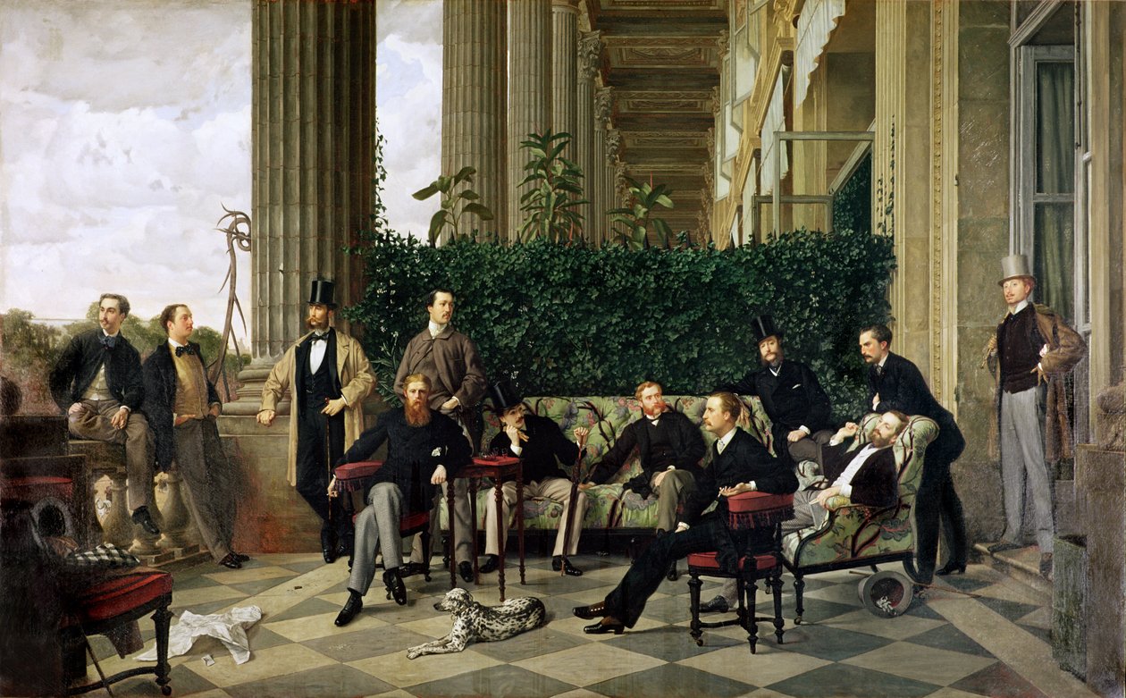 O Círculo da Rue Royale, Paris, 1868 de James Jacques Joseph Tissot