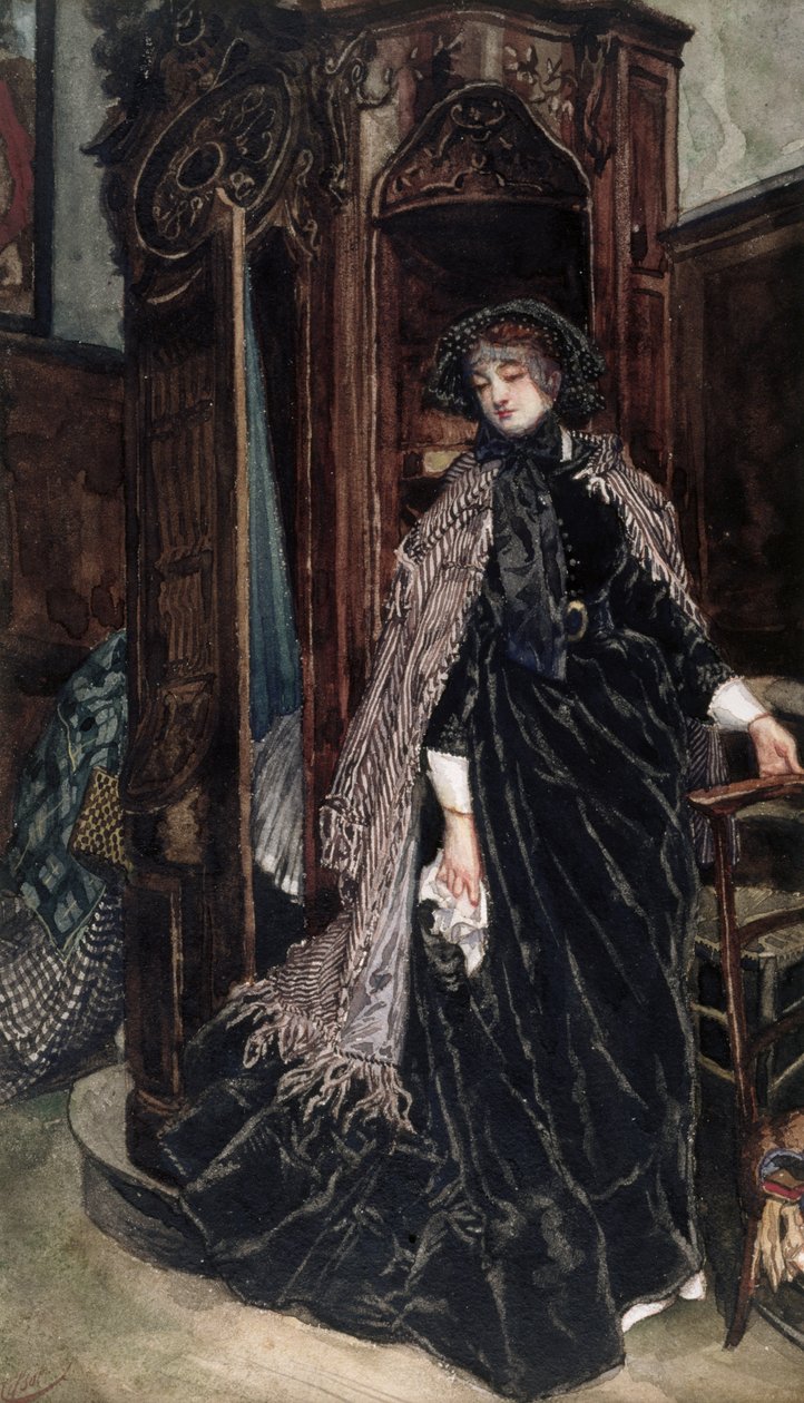 O Confessional, 1867 de James Jacques Joseph Tissot