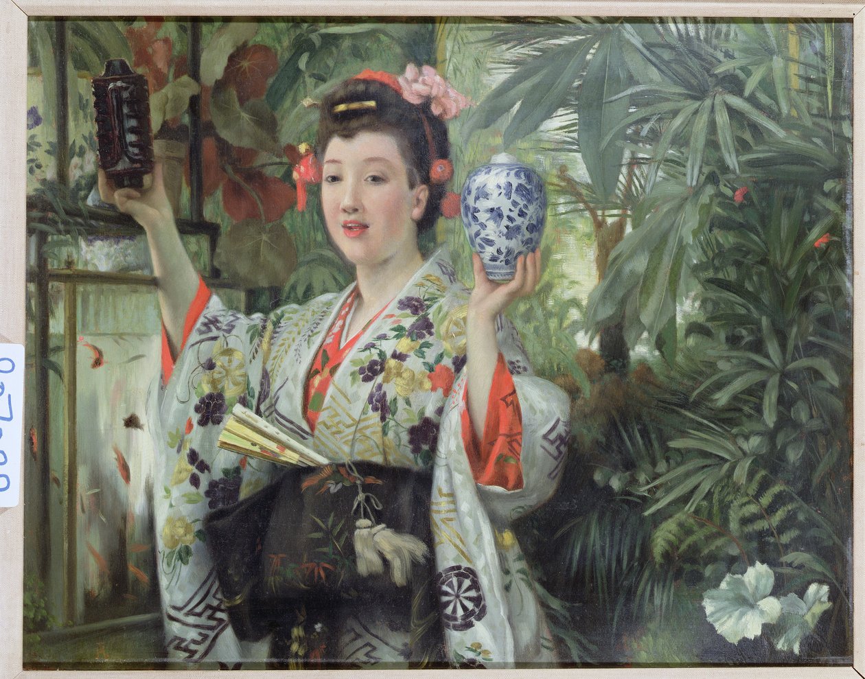 O vaso japonês, c.1870 de James Jacques Joseph Tissot