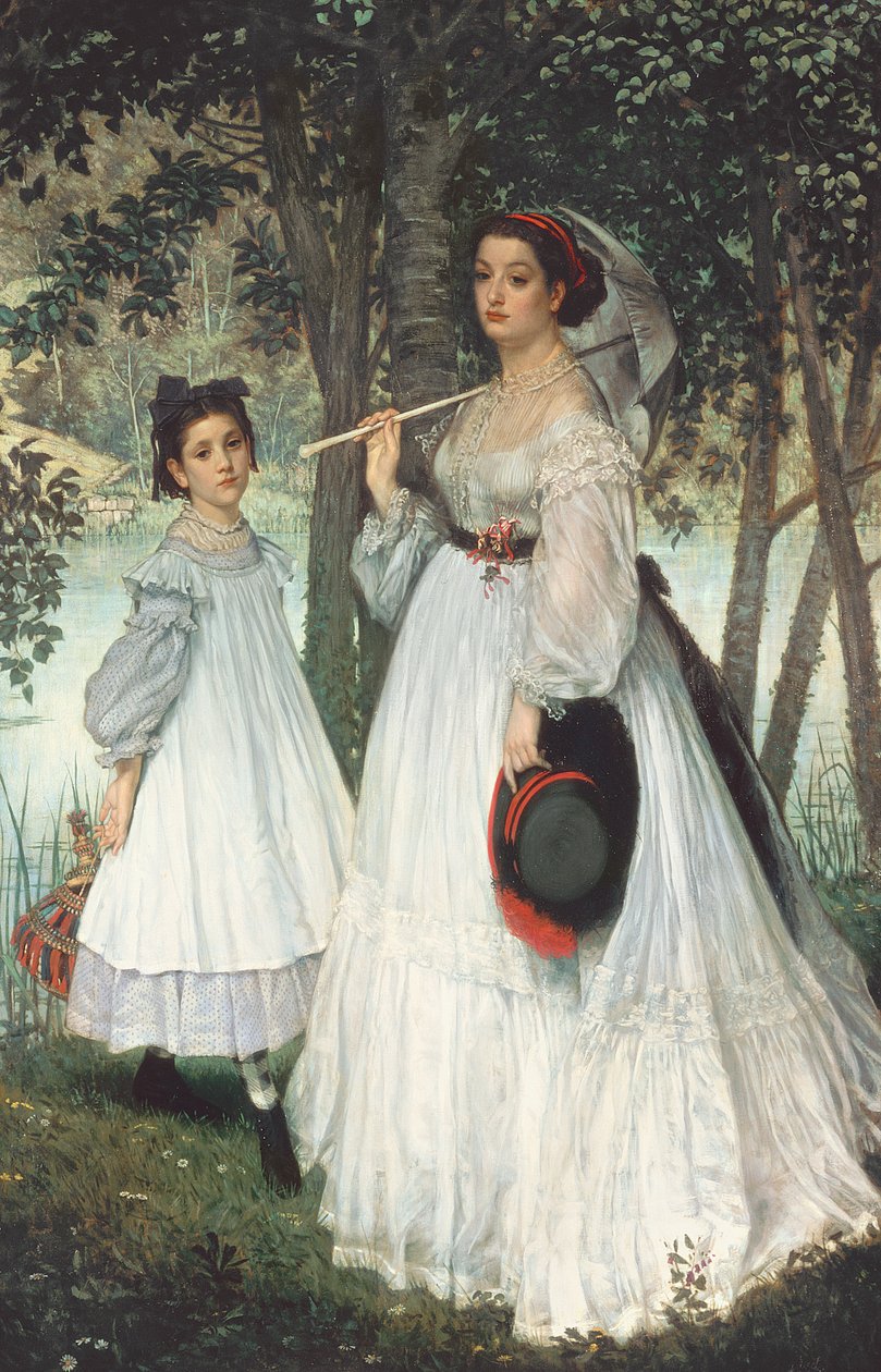 As duas irmãs: retrato, 1863 de James Jacques Joseph Tissot