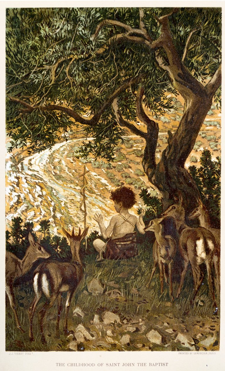 A infância de São João Batista - Bíblia de James Jacques Joseph after Tissot