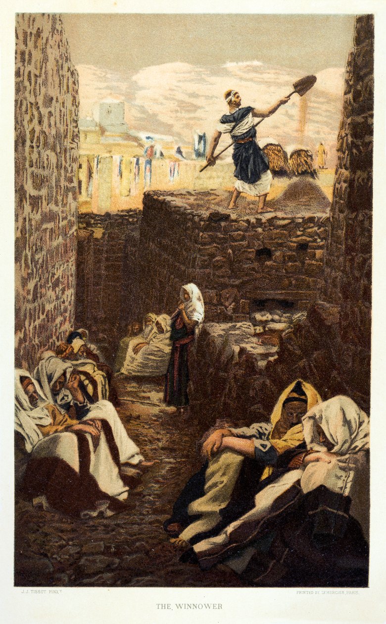 A Winnower, São Mateus - Capítulo 3 - Bíblia de James Jacques Joseph after Tissot