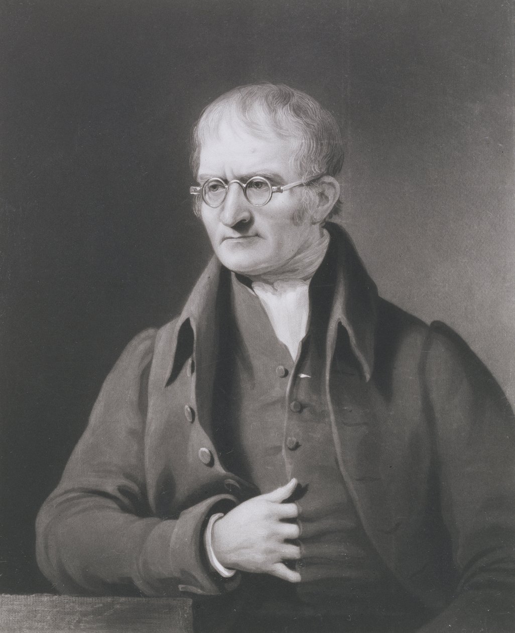 Retrato de John Dalton (1766-1844) gravado por C. Turner de James Lonsdale