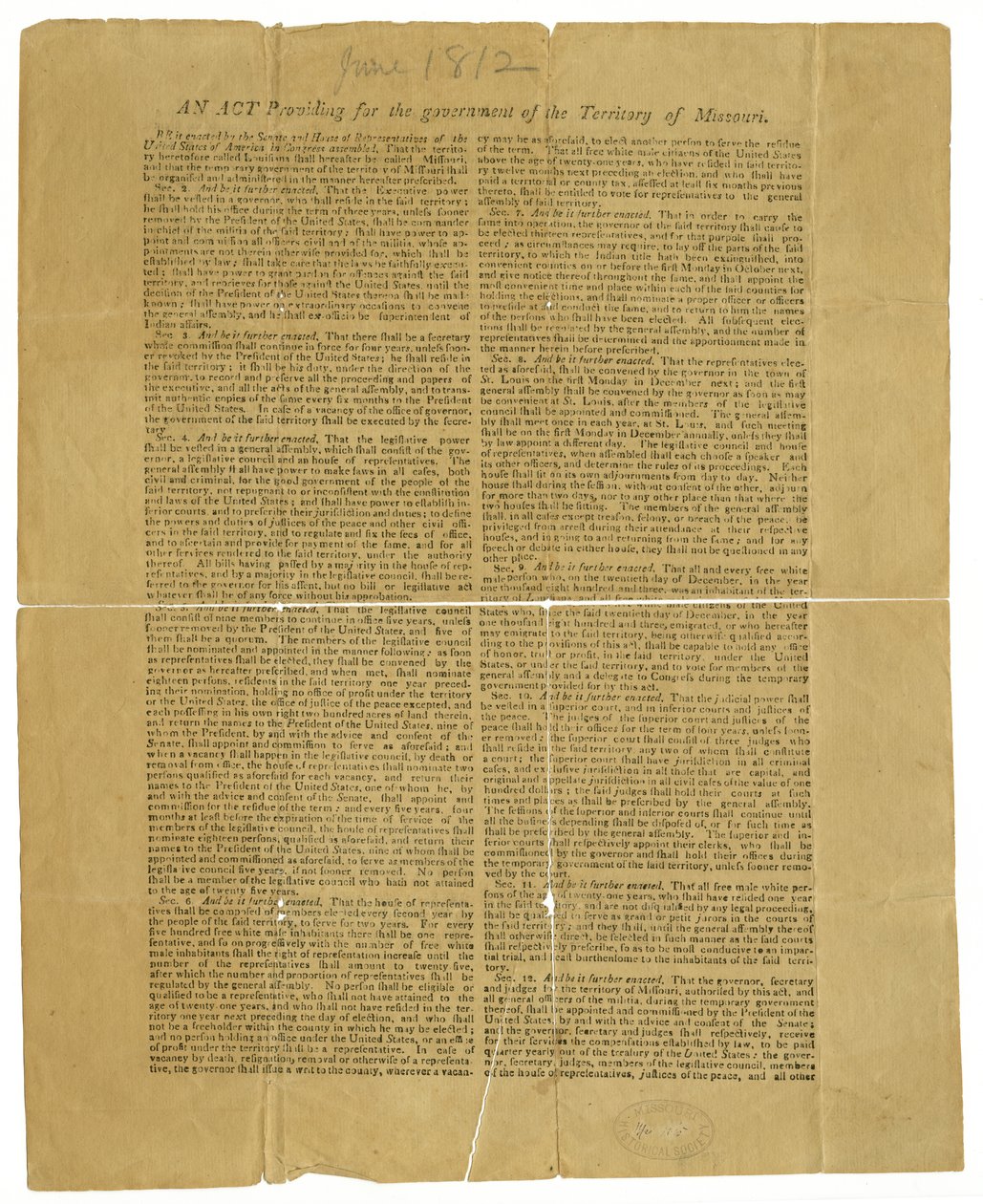 Aprovado, H. Clay, Wm. H. Crawford, James Madison de James Madison