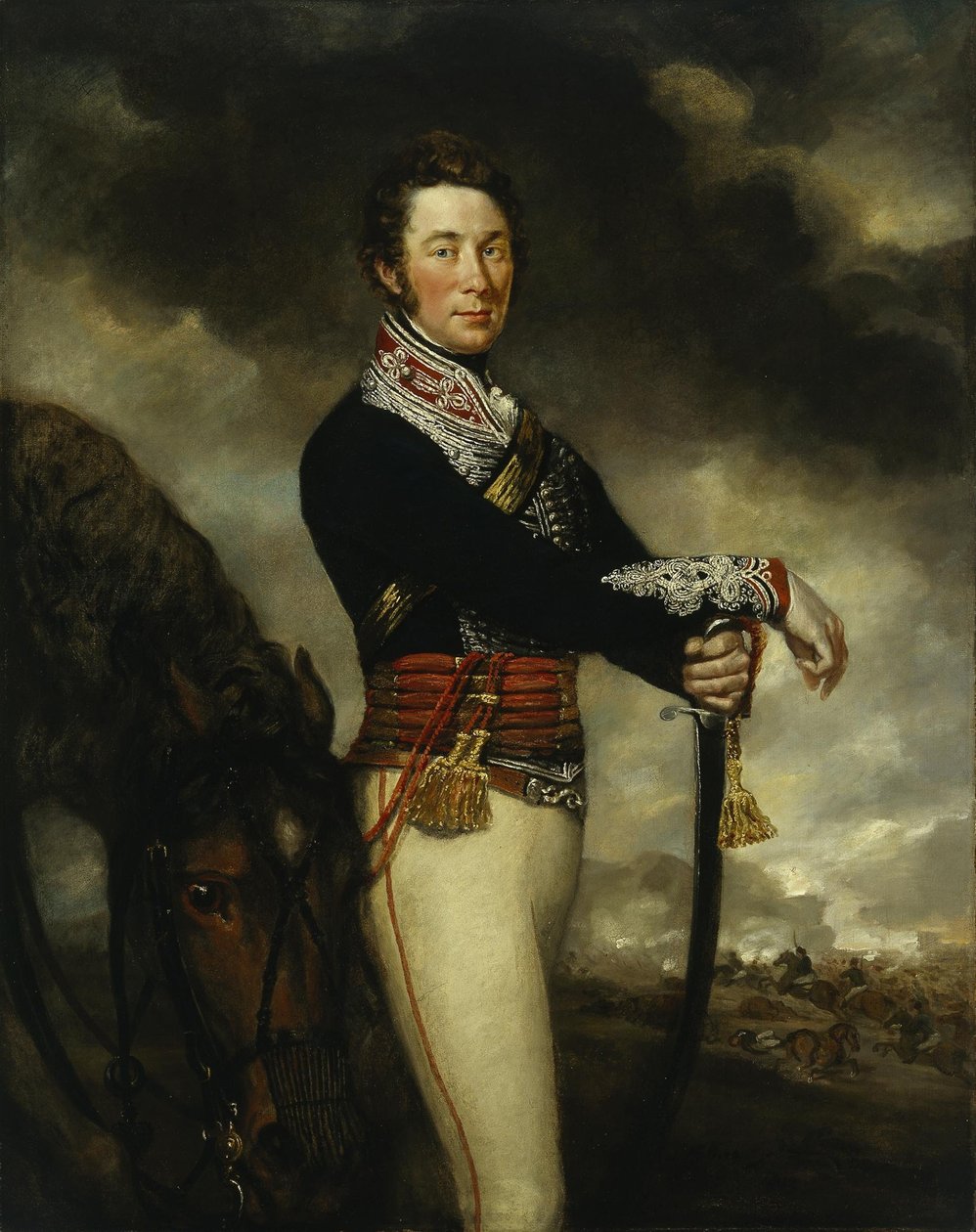 Capitão Peter Hawker dos 14º Dragões de Luz de James Northcote