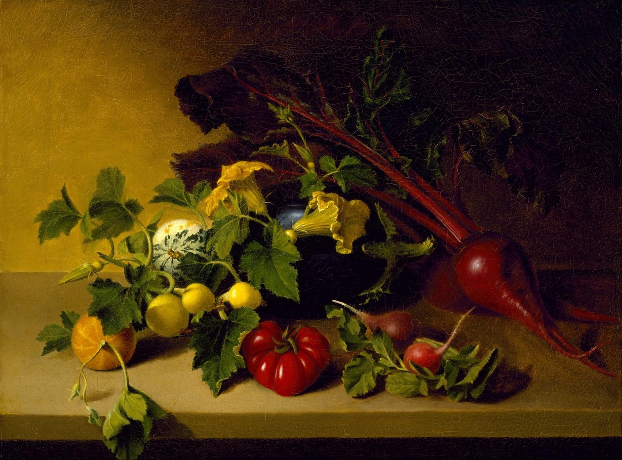 Ainda vida com legumes de James the Elder Peale