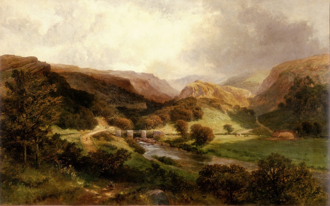 Pont-y-Pant e o vale de Lledr, North Wales de James Peel