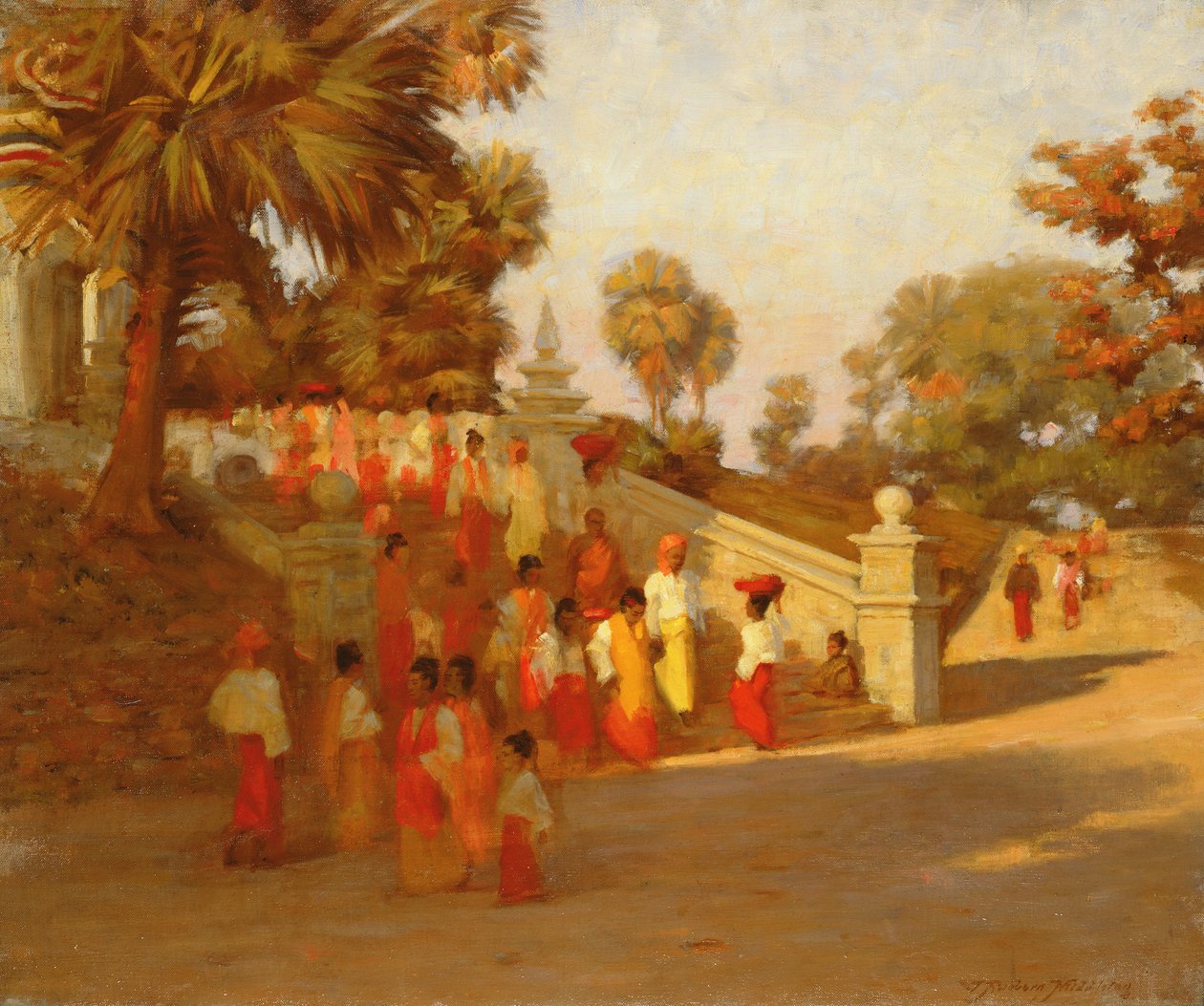 Reunião de oração birmanesa de James Raeburn Middleton