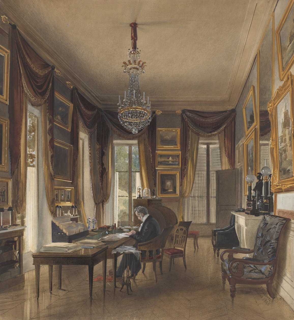 O estudo do rei Louis-Philippe em Neuilly de James Roberts