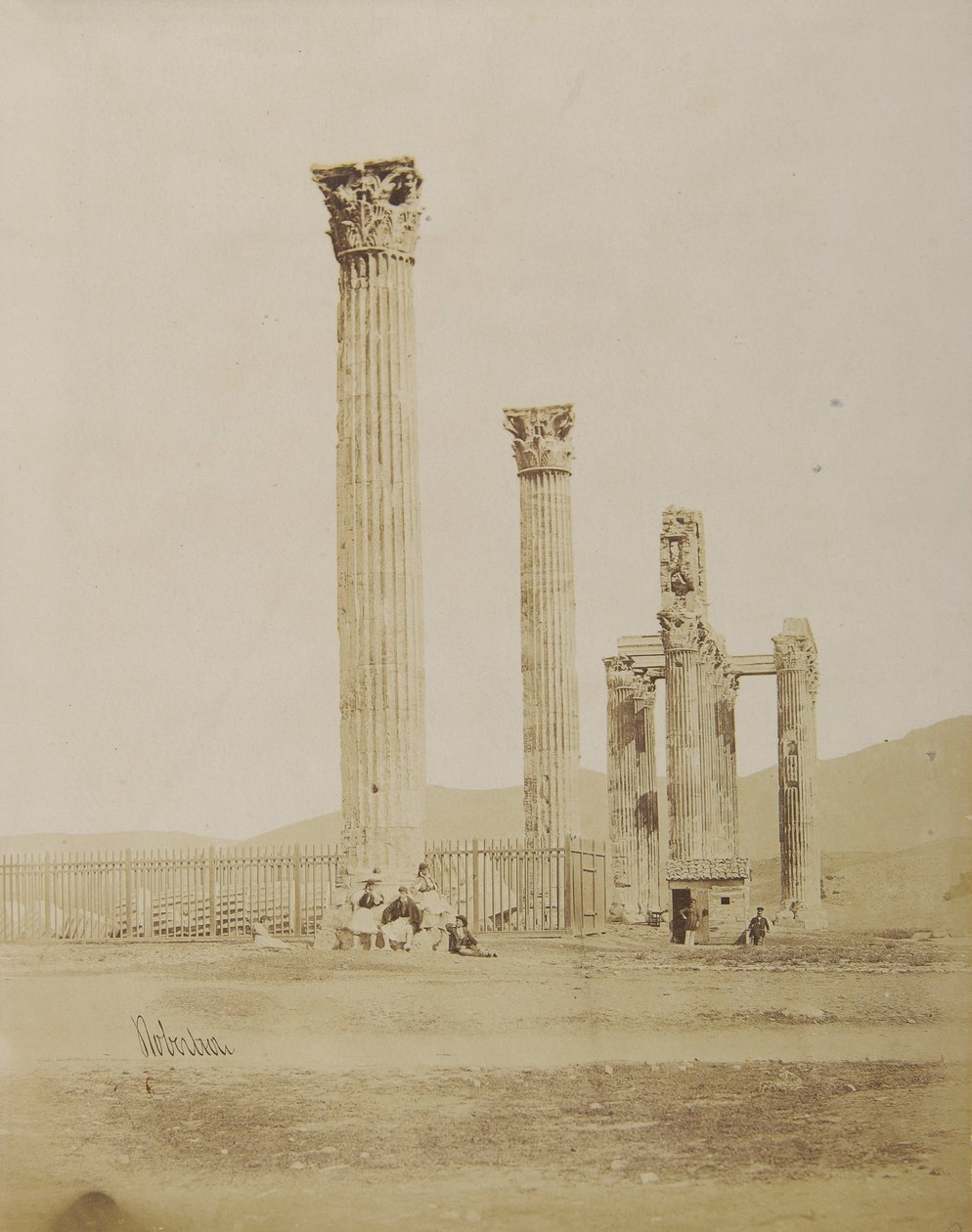 Vista do Templo de Zeus Olímpico do oeste de James Robertson
