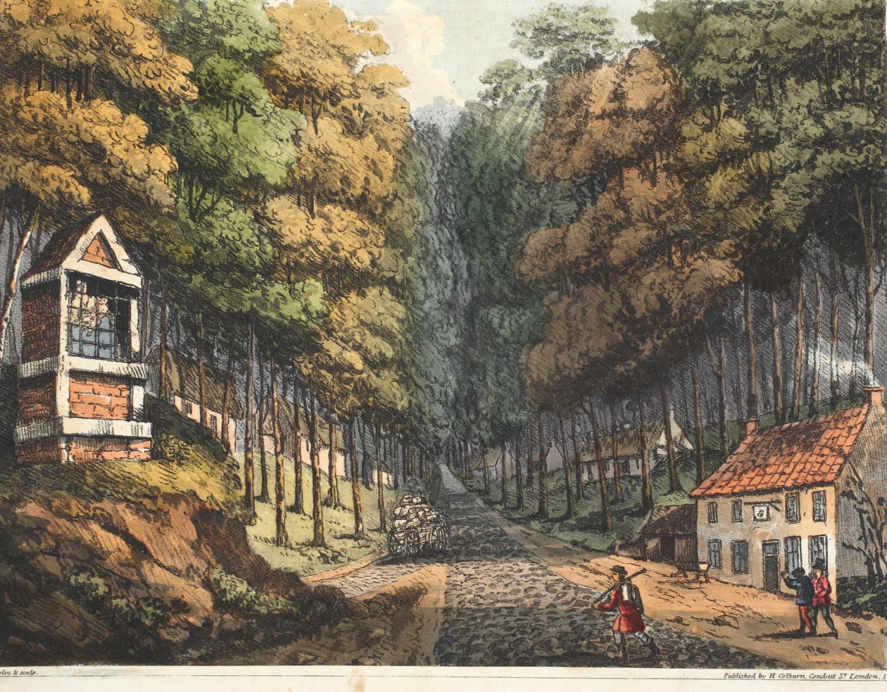 Entrada para o Foret de Soigne, onde as duas estradas de Bruxelas se encontram de James Rouse