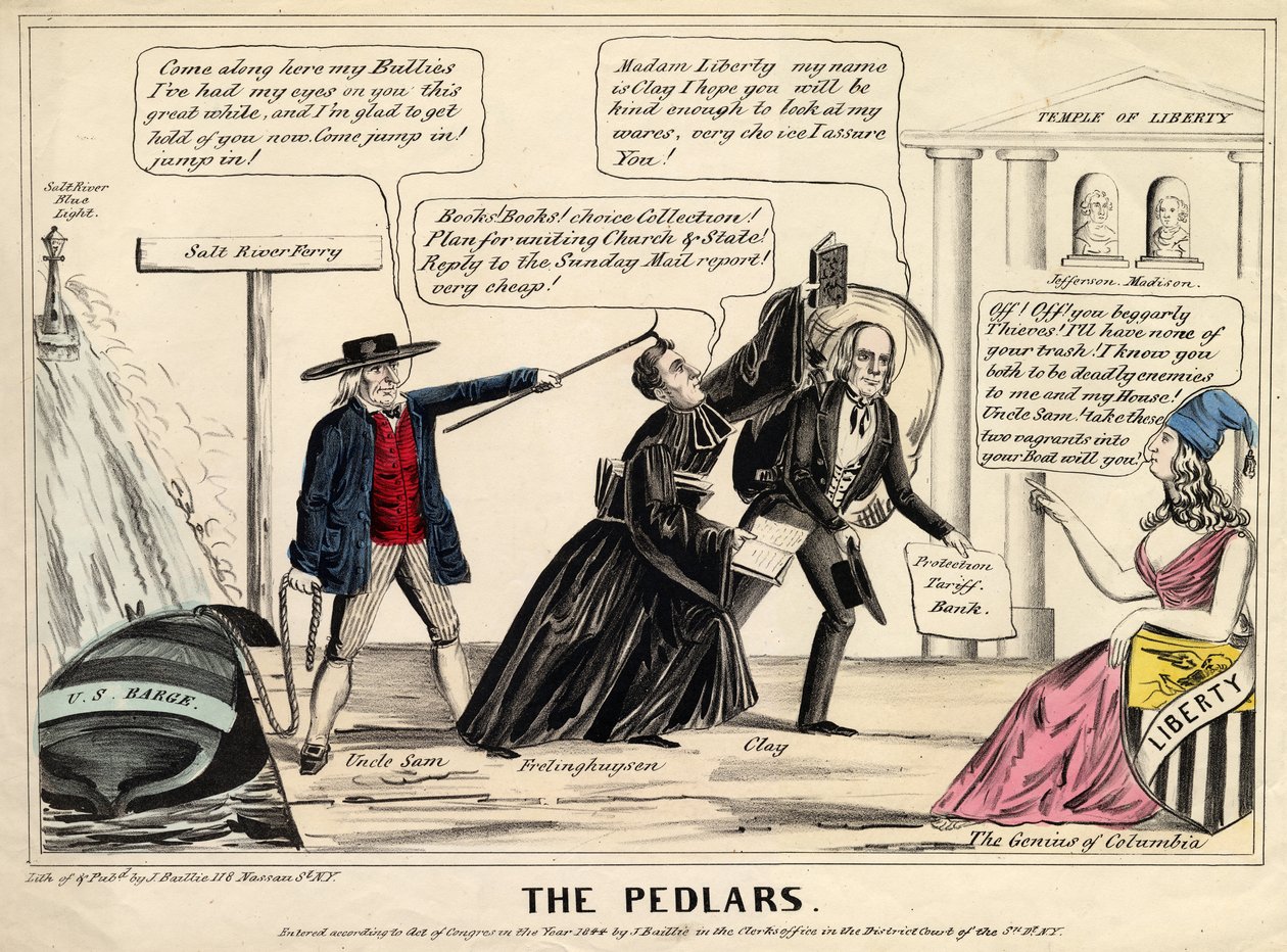 Os pedlars, publicados em Nova York, 1844 de James S. Baillie