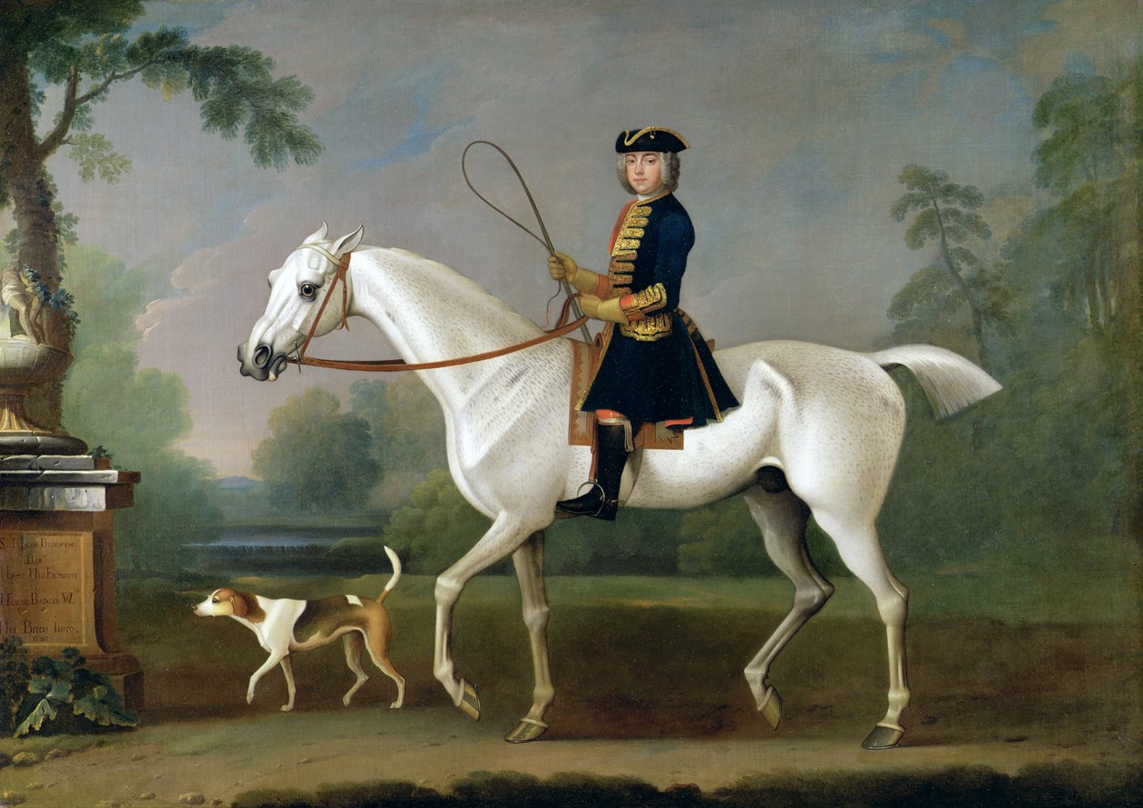 Sir Roger Burgoyne montando &39;Badger&39;, 1740 de James Seymour