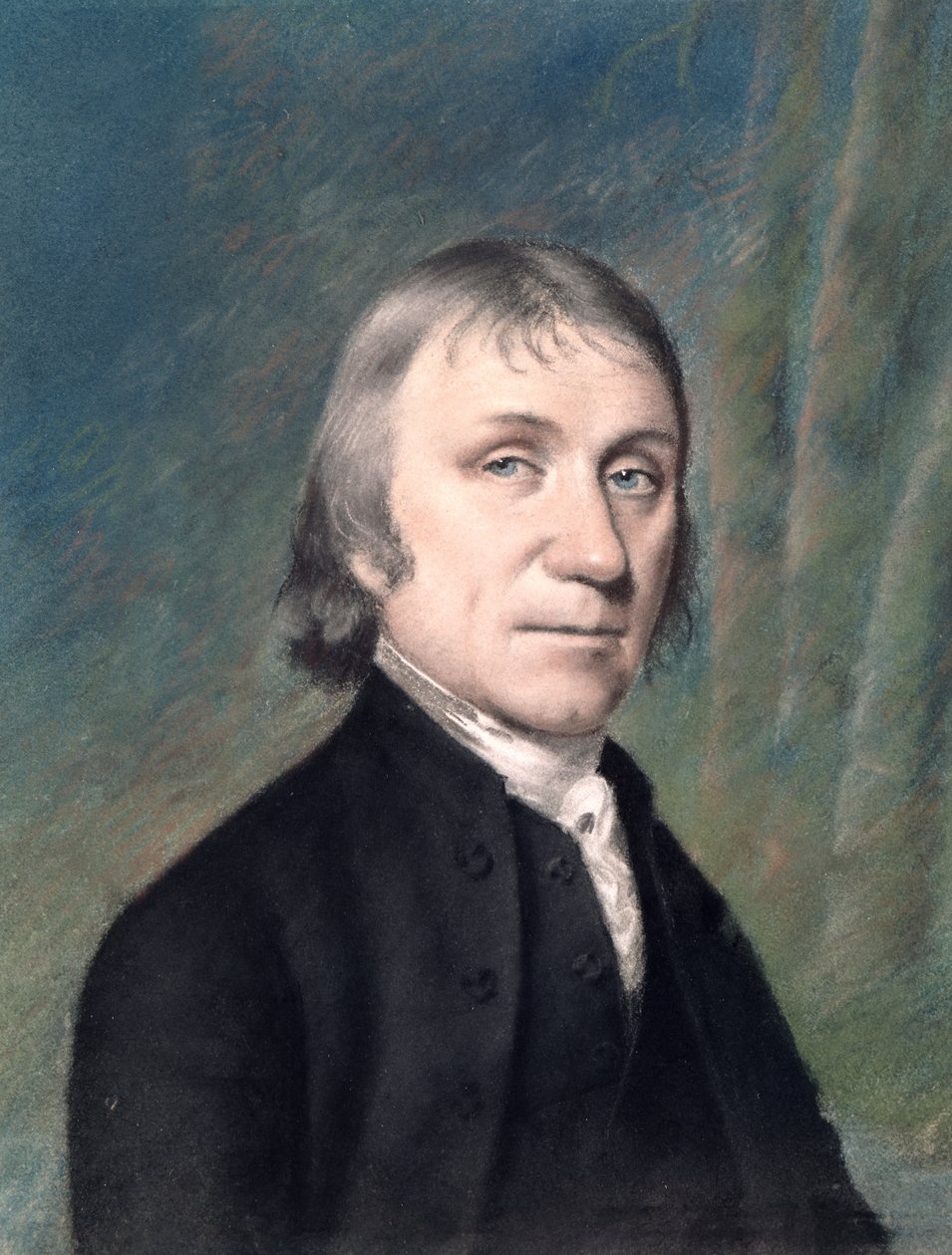 Retrato de Joseph Priestley (1733-1804), c.1797 (pastel sobre papel) de James Sharples